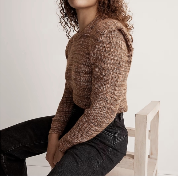 NWT Madewell Space-Dyed Prentiss Pullover Knit Alpaca Sweater - Picture 2 of 13